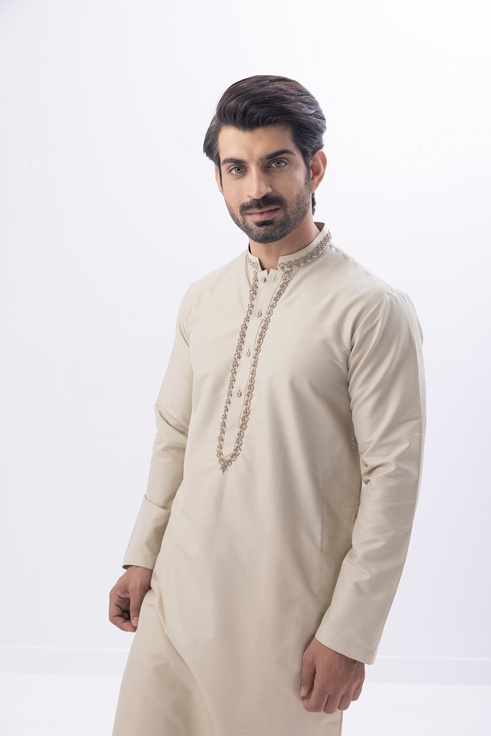 Embroidered Basic Kurta - 01