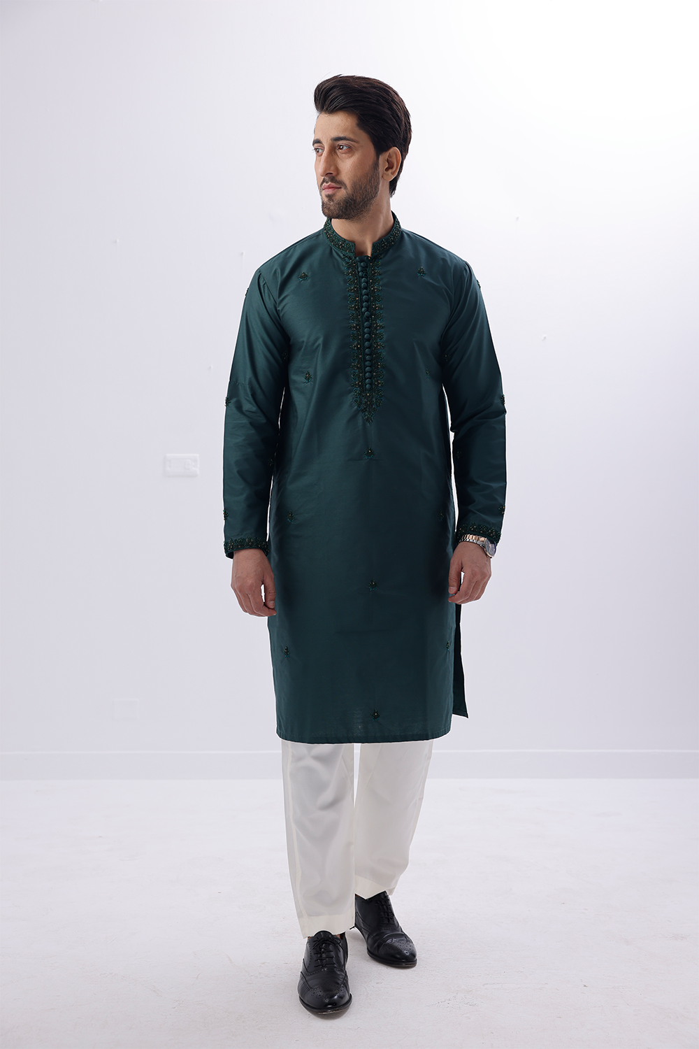 12A0247 Embroidered Kurta 002 - 01 - Image 1