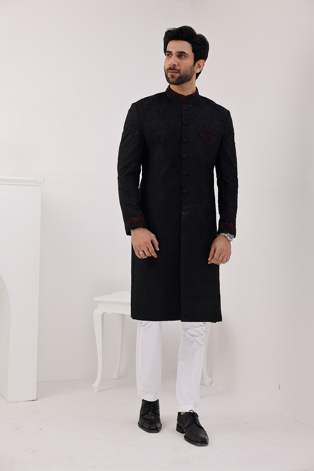 12A1045_ae7a03f7-78c7-4a18-8df1-0ed82a213df0 Sherwani 016 - Image 1