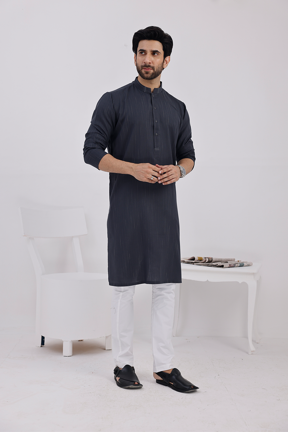 12A1517_73b19562-31d6-4205-aeb0-5c05cff428f9 Plain Kurta - 16 - Image 1