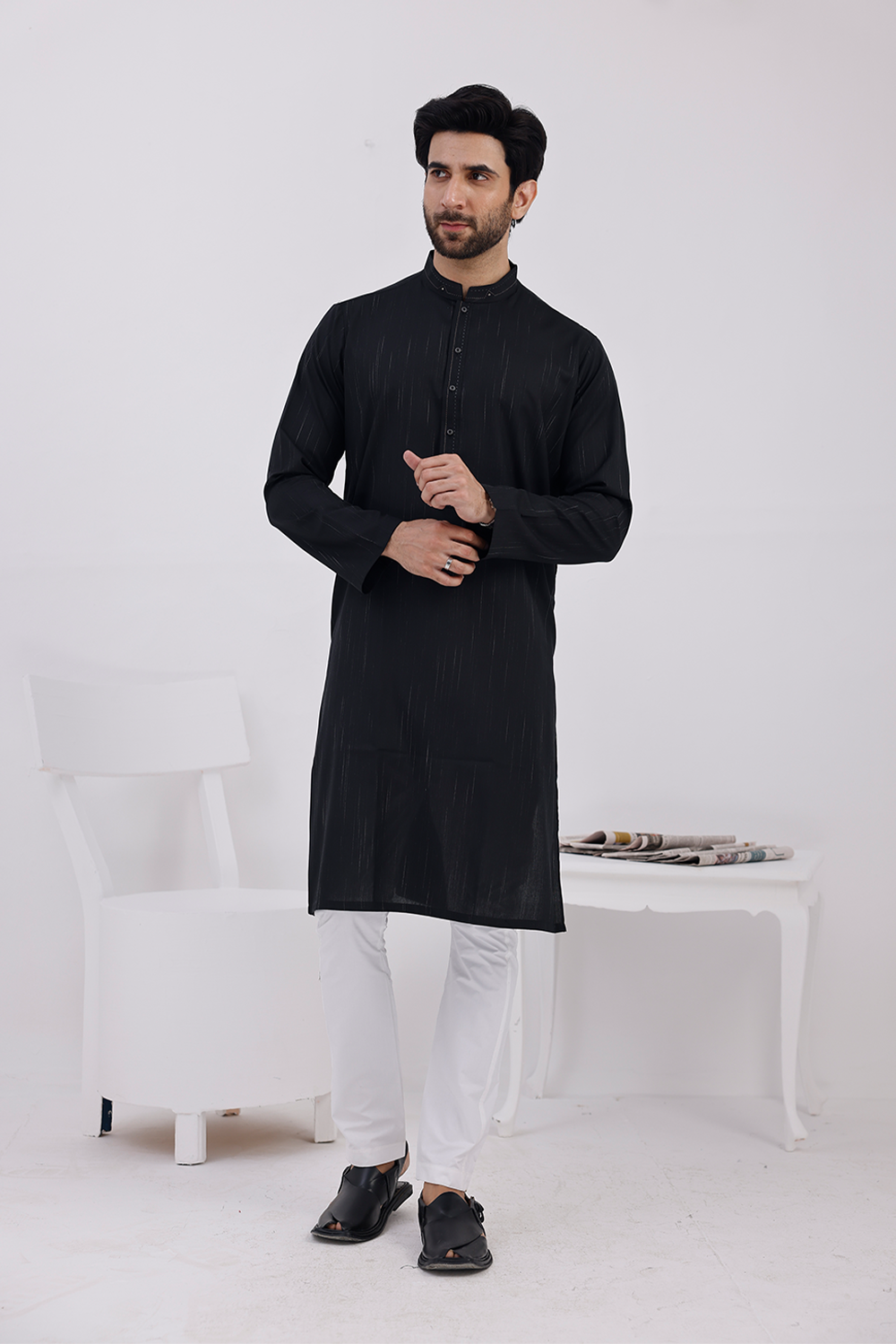 12A1576_5d449231-d9ac-4848-ba95-dec1f02a7193 Plain Kurta - 17 - Image 1