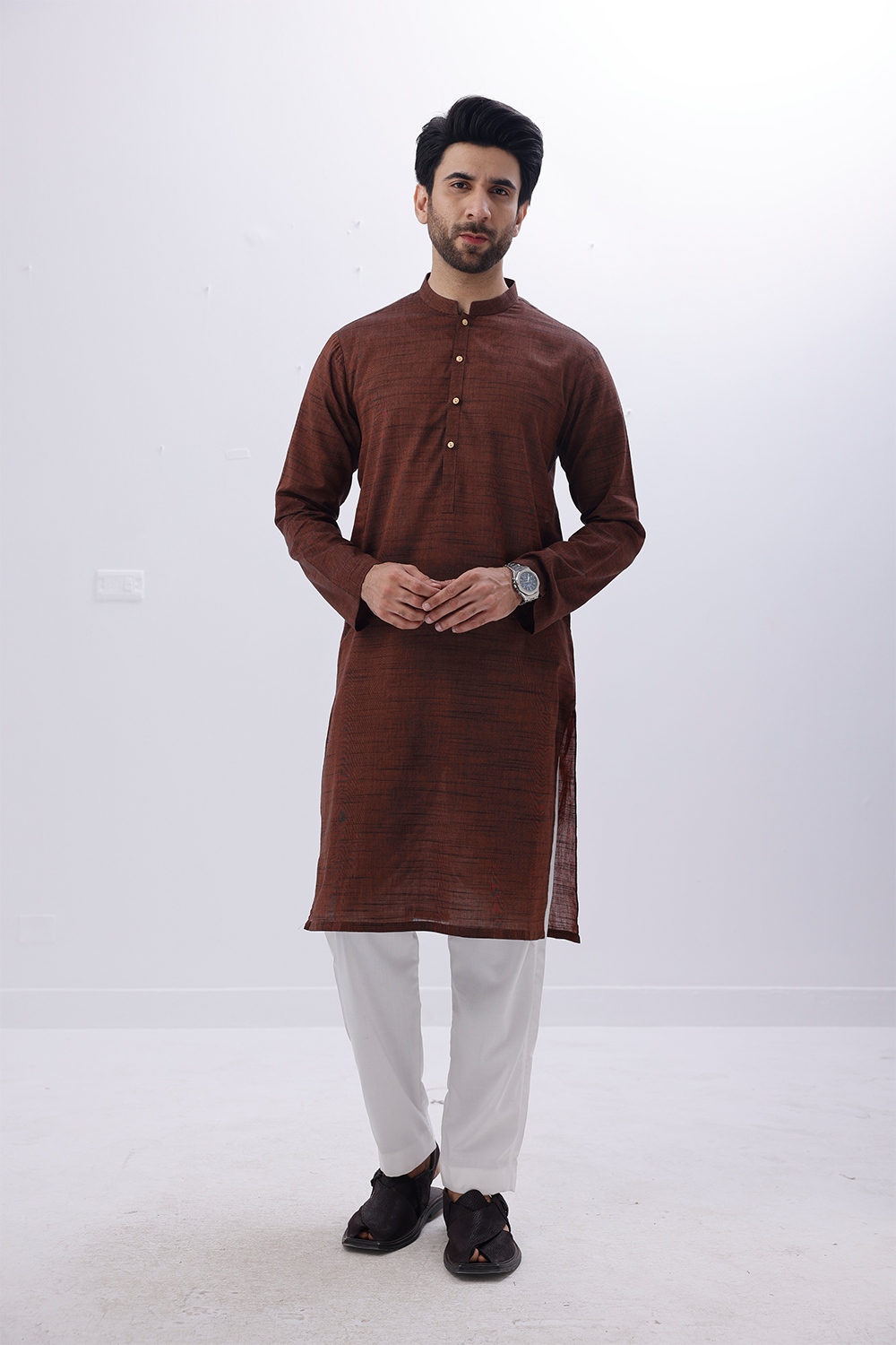 12A2134 Plain Kurta - 05 - Image 1