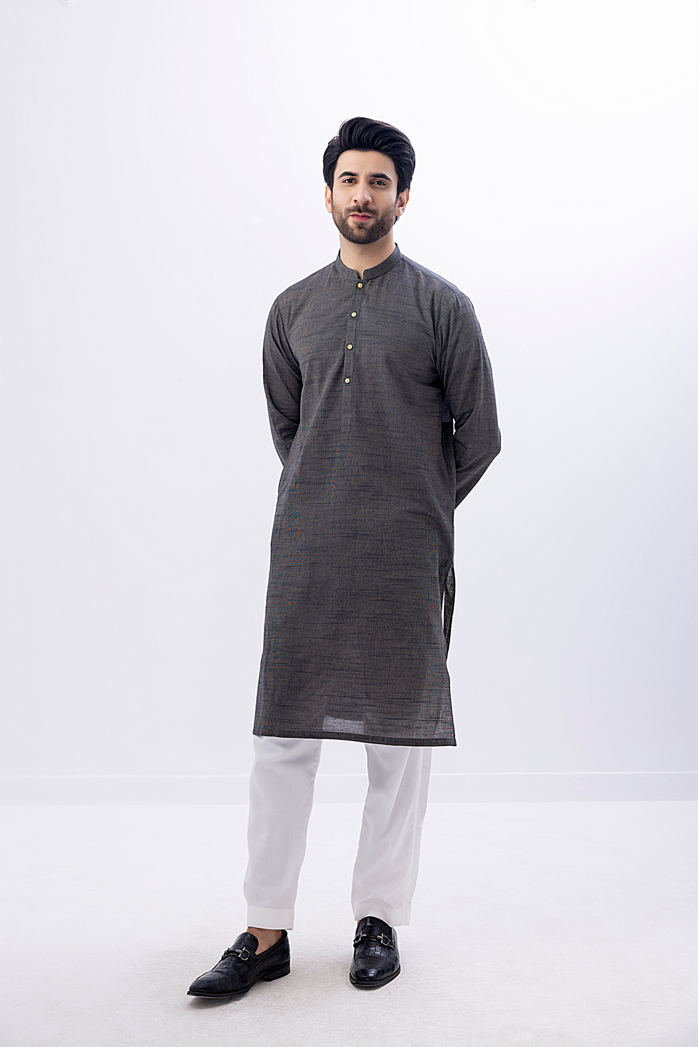 12A2222 Plain Kurta - 07 - Image 1