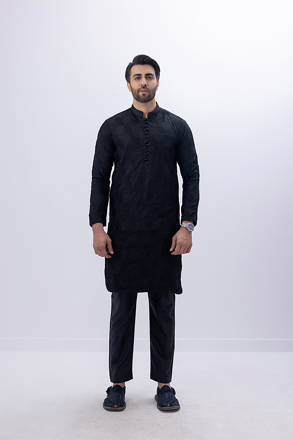 12A2945 Designer Kurta 004 - 02 - Image 1