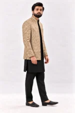 Elephant Gold Embroidered Prince Coat - Image 2